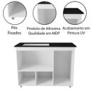 Ver imagem 4 de Balcão para Cooktop 5 Bocas 3 Portas com Tampo Cortado Anita Savana/Preto