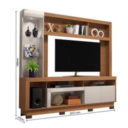 Estante Home para TV até 55 Polegadas com LED 2 Portas Iguatemi Colibri Móveis - 3 Estante Home para TV até 55 Polegadas com LED 2 Portas Iguatemi Colibri Móveis - 3