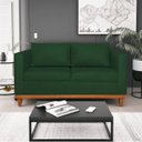 Ver imagem 2 de Kit Sofá 3 Lugares e 2 Poltronas Europa 180 cm Estilo Conforto e Elegância Suede Verde - ADJ Decor