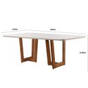 Ver imagem 2 de Mesa Patros 220 Cm Madeira e Vidro Mobillare