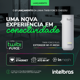 Roteador Mesh Repetidor Extensor De Sinal Wifi Twibi Force Plug Intelbras Dual Band 2,4GHz E 5GHz Am - 2