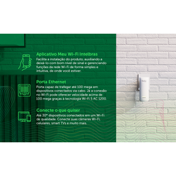 Roteador Mesh Repetidor Extensor De Sinal Wifi Twibi Force Plug Intelbras Dual Band 2,4GHz E 5GHz Am - 9