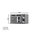 Ver imagem 3 de Armário de Cozinha Micro-ondas Ketlin Henn Cinza