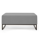 Ver imagem 7 de Puff Decorativo Para Sala de Estar Cléo W01 Base de Ferro 90 cm Suede Cinza - Lyam Decor