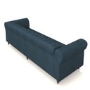 Ver imagem 7 de Sofá Living Sala de Estar Stanford Chesterfield 3 Lugares 260cm Pés de Madeira Couro Azul Marinho G5