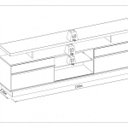 Ver imagem 5 de Rack para TV até 65 Polegadas 2 Portas com Espelho Recife Linea Brasil