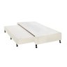 Cama Box Base c/Auxiliar Solteiro Poli Tecido Clean (88x188x27) - Castor - 1