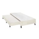 Ver imagem 1 de Cama Box Base c/Auxiliar Solteiro Poli Tecido Clean (88x188x27) - Castor
