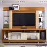 Estante Home Theater Gpara Tv De 55" Off White Natural - 1