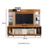 Estante Home Theater Gpara Tv De 55" Off White Natural - 2