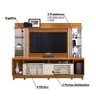 Estante Home Theater Gpara Tv De 55" Off White Natural - 4