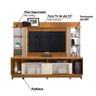 Estante Home Theater Gpara Tv De 55" Off White Natural - 3