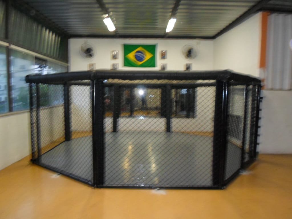 Octógono de Mma, Boxe Muay Thai Solo Tamanho 5 X 5metros:branco