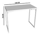 Ver imagem 3 de Escrivaninha Mesa Home Office com Pé de Ferro