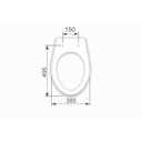 Ver imagem 5 de Assento Sanitário Poliéster para Louça Victória (ideal Standard) Aço (reb. Oculto) Azul Cobalto