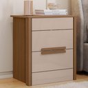 Ver imagem 2 de Mesa de Cabeceira Dhara 2 Gavetas Caarvalho Fendi