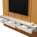 Ver imagem 5 de Painel para TV até 75 Polegadas MDF 225CMX216CM 3 Gavetas Estone 2.25