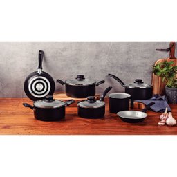 Jogo de Panelas Tramontina Turim 7 Peças em Alumínio Antiaderente Starflon Max Preto - 2