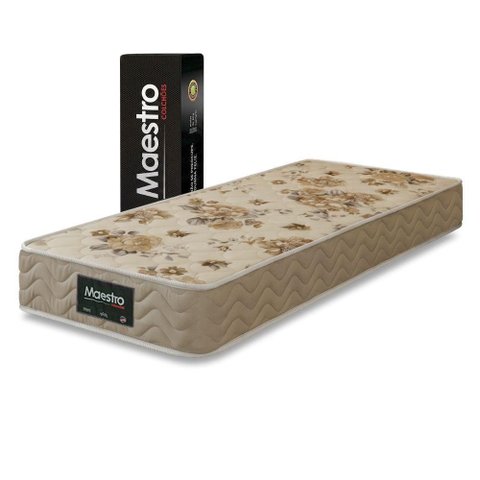 Colchão Solteiro Espuma D33 Certificada Ortopédico 88x188x14cm Maestro Colchões