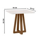 Ver imagem 3 de Mesa de Jantar Livia Piccola Quadrada - Tampo Laqueado, Madeira/mdf – Sonetto