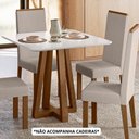 Ver imagem 2 de Mesa de Jantar Livia Piccola Quadrada - Tampo Laqueado, Madeira/mdf – Sonetto
