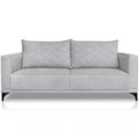 Ver imagem 1 de Sofa Nori 2 Lugares Pes de Ferro 160cm Linho Boucle 3302 Ezz 3302