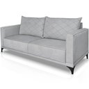 Ver imagem 5 de Sofa Nori 2 Lugares Pes de Ferro 160cm Linho Boucle 3302 Ezz 3302