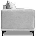 Ver imagem 4 de Sofa Nori 2 Lugares Pes de Ferro 160cm Linho Boucle 3302 Ezz 3302