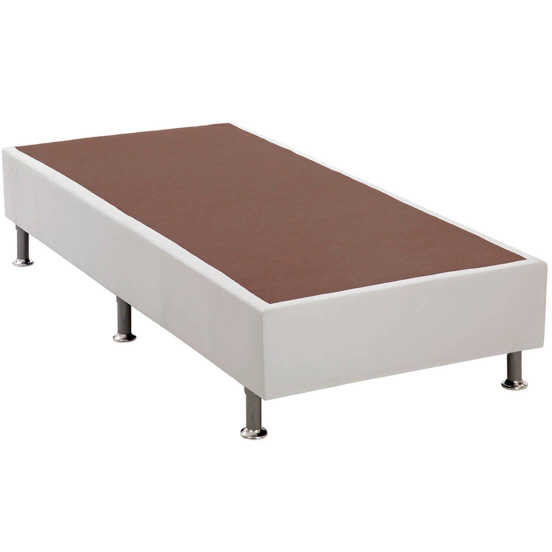 Base Cama Box Solteiro 25x88x188 Cor Branco - 1