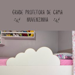 Grade de Proteção para Cama em Mdf Nuvem - 5