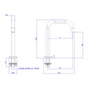 Ver imagem 4 de Bica Baixa Deca You 1790.C105 Quadrada de Bancada Cromada
