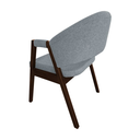 Ver imagem 4 de Cadeira de Jantar Madeira Maciça Helen Estofado Linho Cinza Cor do Assento:cinza Linho;cor da Estrut