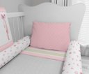Ver imagem 4 de Kit Berço Enxoval de Bebê Bailarina Delicada Rosa