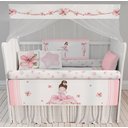Ver imagem 2 de Kit Berço Enxoval de Bebê Bailarina Delicada Rosa