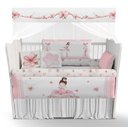 Ver imagem 1 de Kit Berço Enxoval de Bebê Bailarina Delicada Rosa