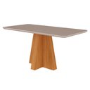 Ver imagem 2 de Mesa para Sala de Jantar Maitê com 6 Cadeiras Paola Cimol Nature/Off White Mesa Maitê e Cadeira Paol