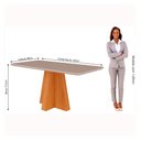 Ver imagem 3 de Mesa para Sala de Jantar Maitê com 6 Cadeiras Paola Cimol Nature/Off White Mesa Maitê e Cadeira Paol