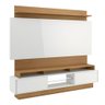 Home Theater Mdf Portas de Correr Dalla Costa 2,20m Cor:off White com Freijo - 4