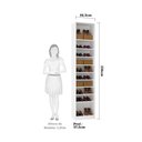 Ver imagem 2 de Guarda Roupa Sapateira 1 Porta 50cm com Vidro Reflecta Bronze Prime Luciane Móveis