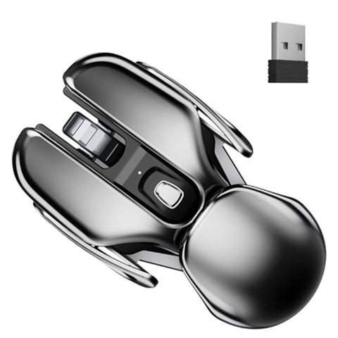 Mouse de Metal sem Fio para Pc - 6 Botões