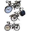 Ver imagem 1 de Relógio de Mesa Bicicleta Retro Decorativa em Aço Inoxidavel