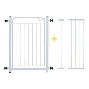 Cerca Grade P/ Porta Portão Pressão Pet Cães Criança 94/99cm