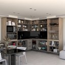 Ver imagem 5 de Cozinha Completa Modulada 22 Portas 3 Gavetas com Vidro Imperial/fume - Panorama Móveis
