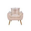 Ver imagem 3 de Kit 02 Poltronas Decorativas Opala Pés Palito - Sala Cor:Bege