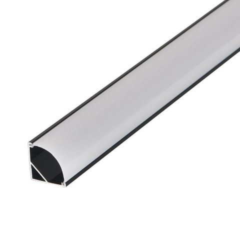 Perfil de Sobrepor para Fita LED Aris 15mm 3 Metros Preto Nordecor Iluminação