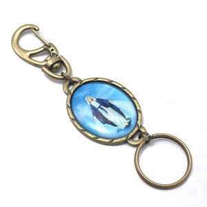 Chaveiro Nossa Senhora Das Graças Metal Resinado com Mosquetão Fornecedor 1 F1-ct14-150-5