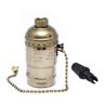 Soquete Vintage Bocal E27 Retro Interruptor Cordinha Bronze - 1