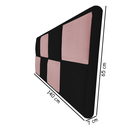 Ver imagem 2 de Painel Estofado Bianca 140 cm Para Cama Box Quarto Casal MV Estofados Suede Preto Suede Rose
