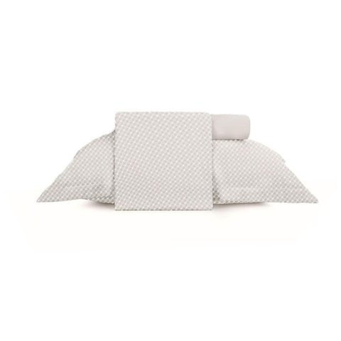 Jogo de Cama Completo Solteiro Altenburg Toque Acetinado Slim Porcelana