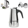 Cafeteira Italiana em Inox 100ml - Perfeita para 2 Xícaras - 1
